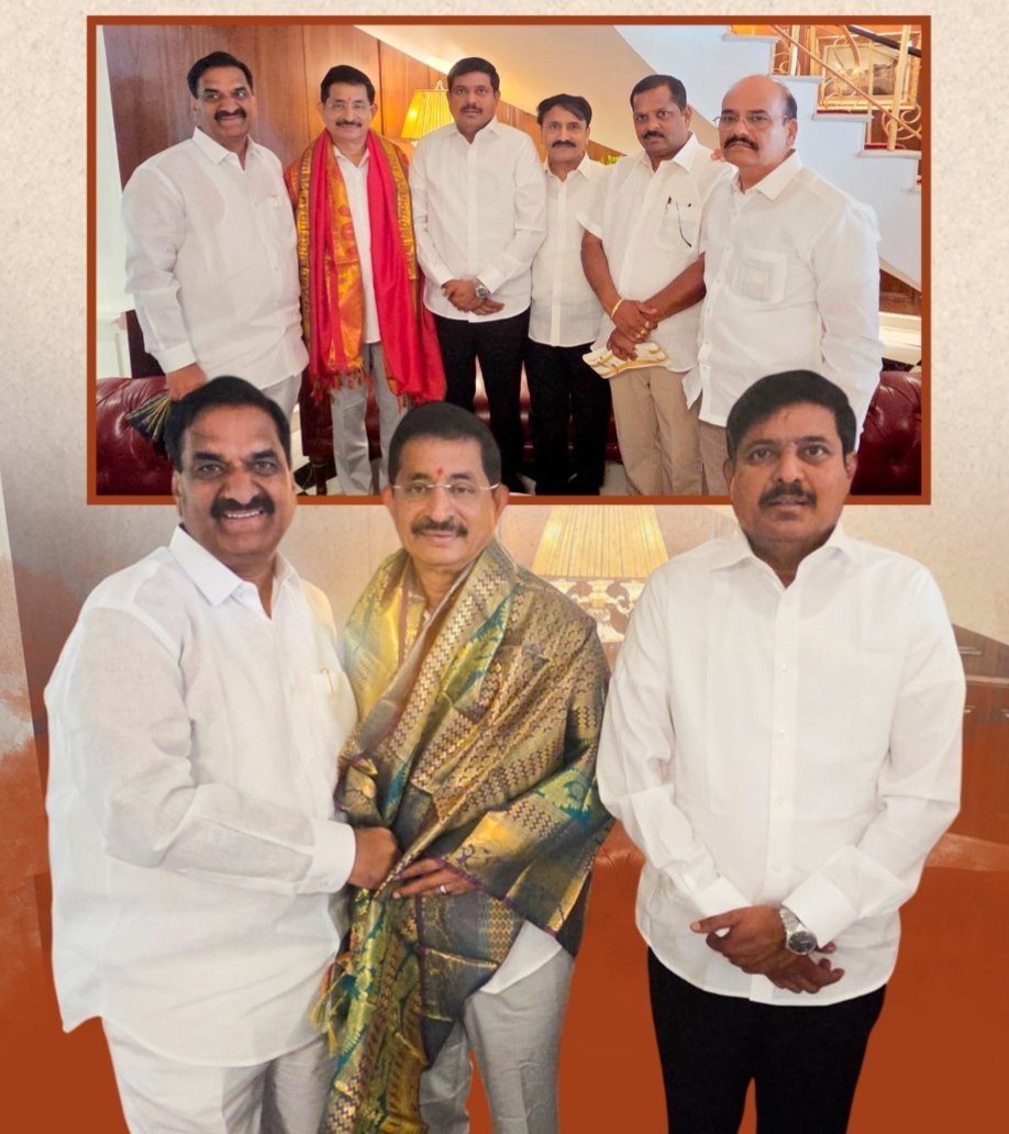 వేం నరేందర్ రెడ్డిని కలిసిన ఎమ్మెల్యే మనోహర్ రెడ్డి 