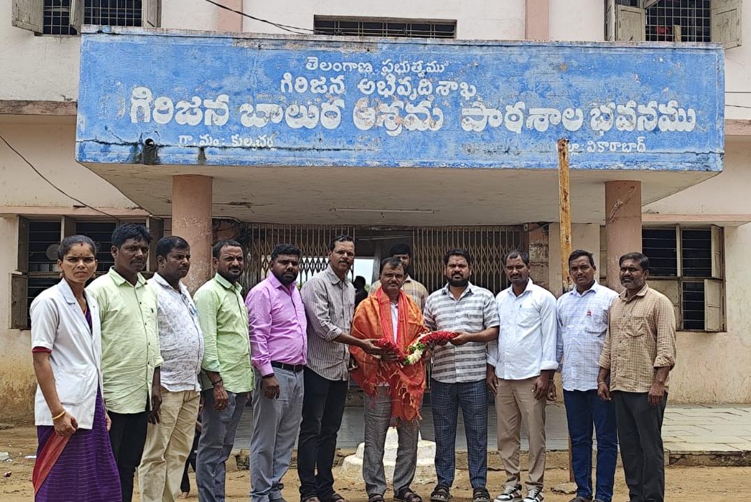 కుల్కచర్ల, బండవెల్కిచర్ల గిరిజన ఆశ్రమ పాఠశాలలు తనిఖీ చేసిన డీటీడీవో జనార్దన్ 