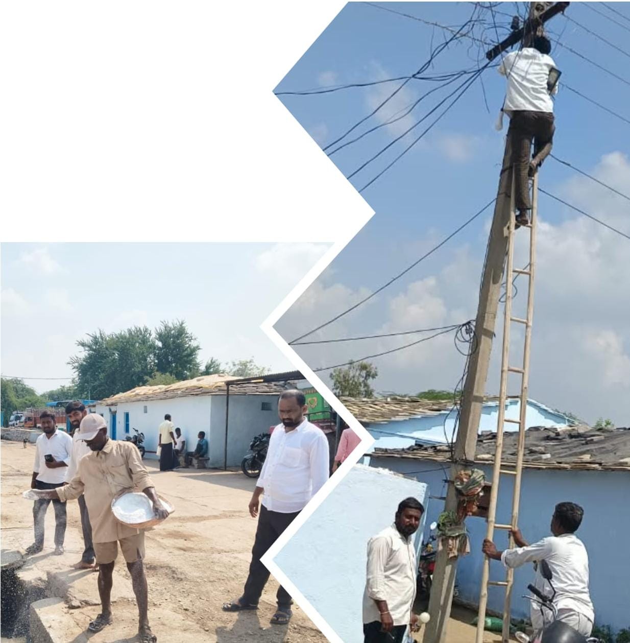 విధులలో విధి దీపాలు,పరిశుభ్రకు ప్రాధాన్యత సర్పంచ్ కృష్ణ కుమార్